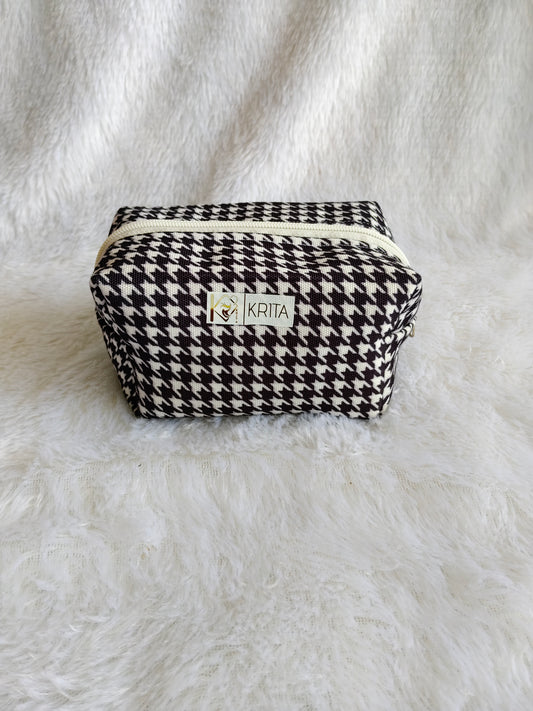 Chick chunk pouch (Classic Houndstooth)